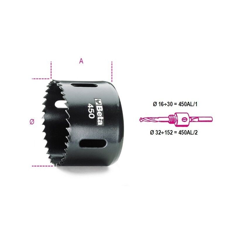 SEGHE A TAZZA IN ACCIAIO HSS-Co 8% MM 48 ART. 450
