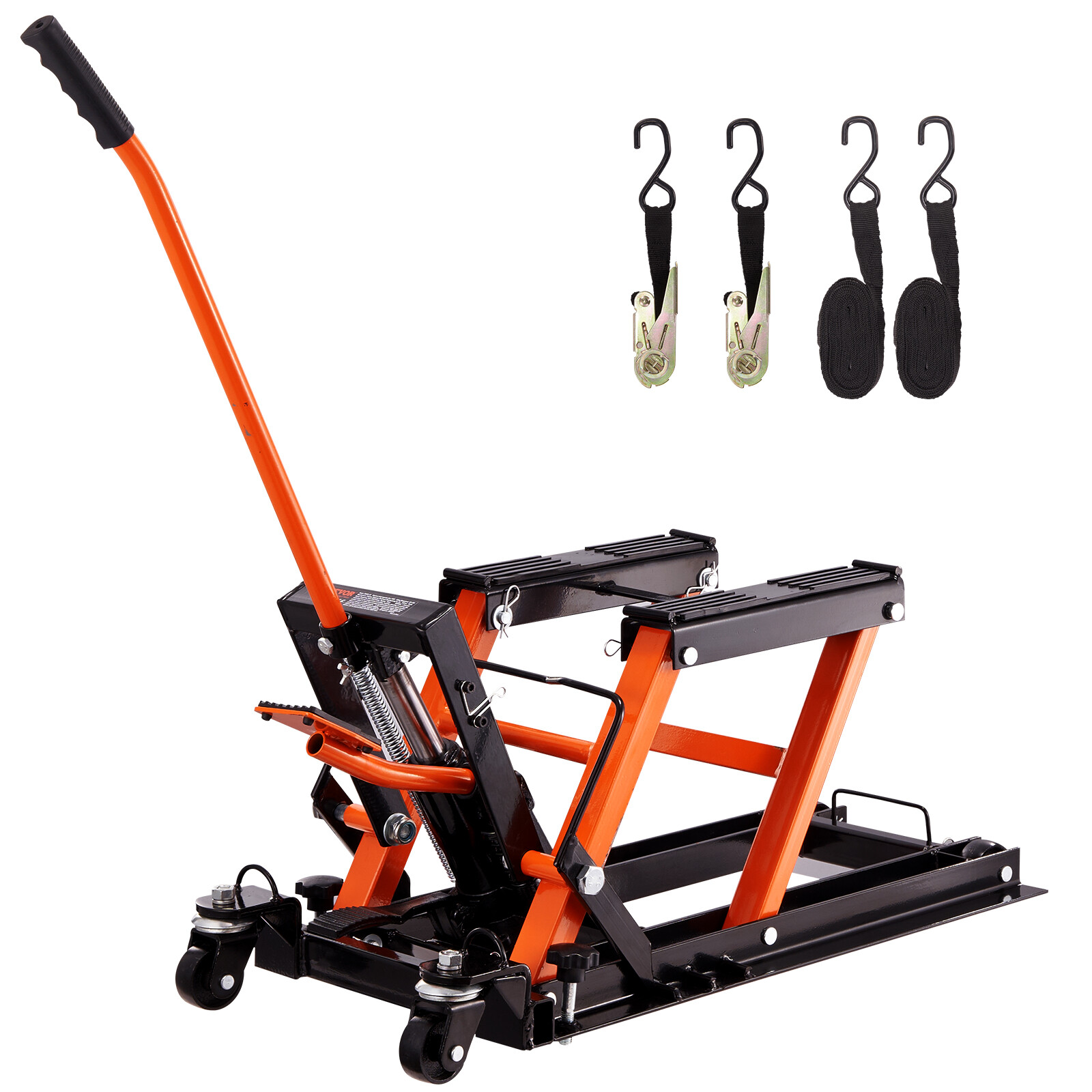 VEVOR Sollevatore Idraulico Ponte per Moto Bici ATV Officina Carico Max. 700kg