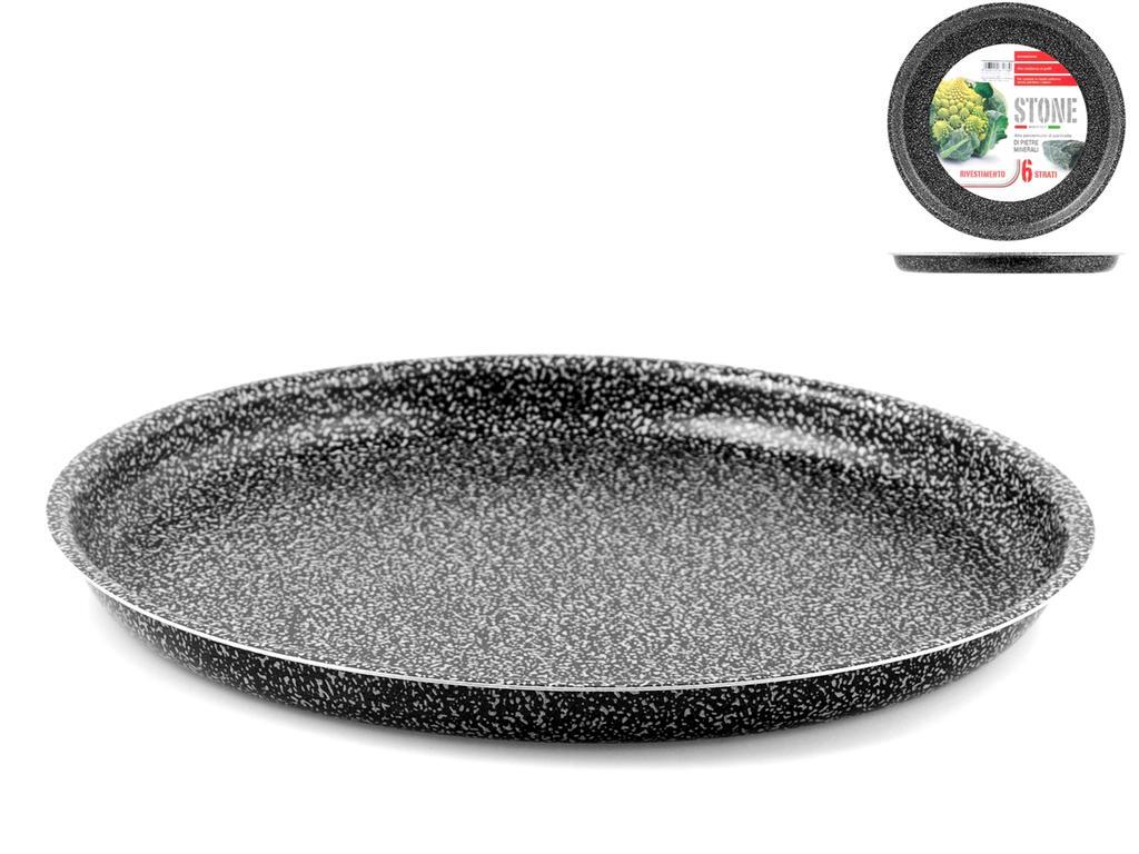 HOMe Stampo Pizza Antiaderente 'Stone' Tondo Cm32