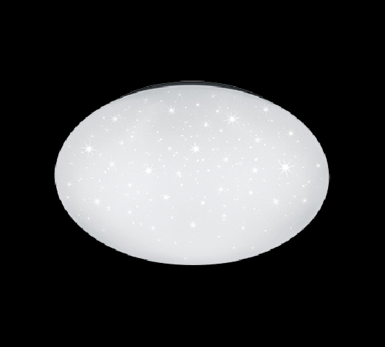 Plafoniera Led Soffitto Interno 15W Tonda Stelle Bianco 37 cm Putz GD Trio