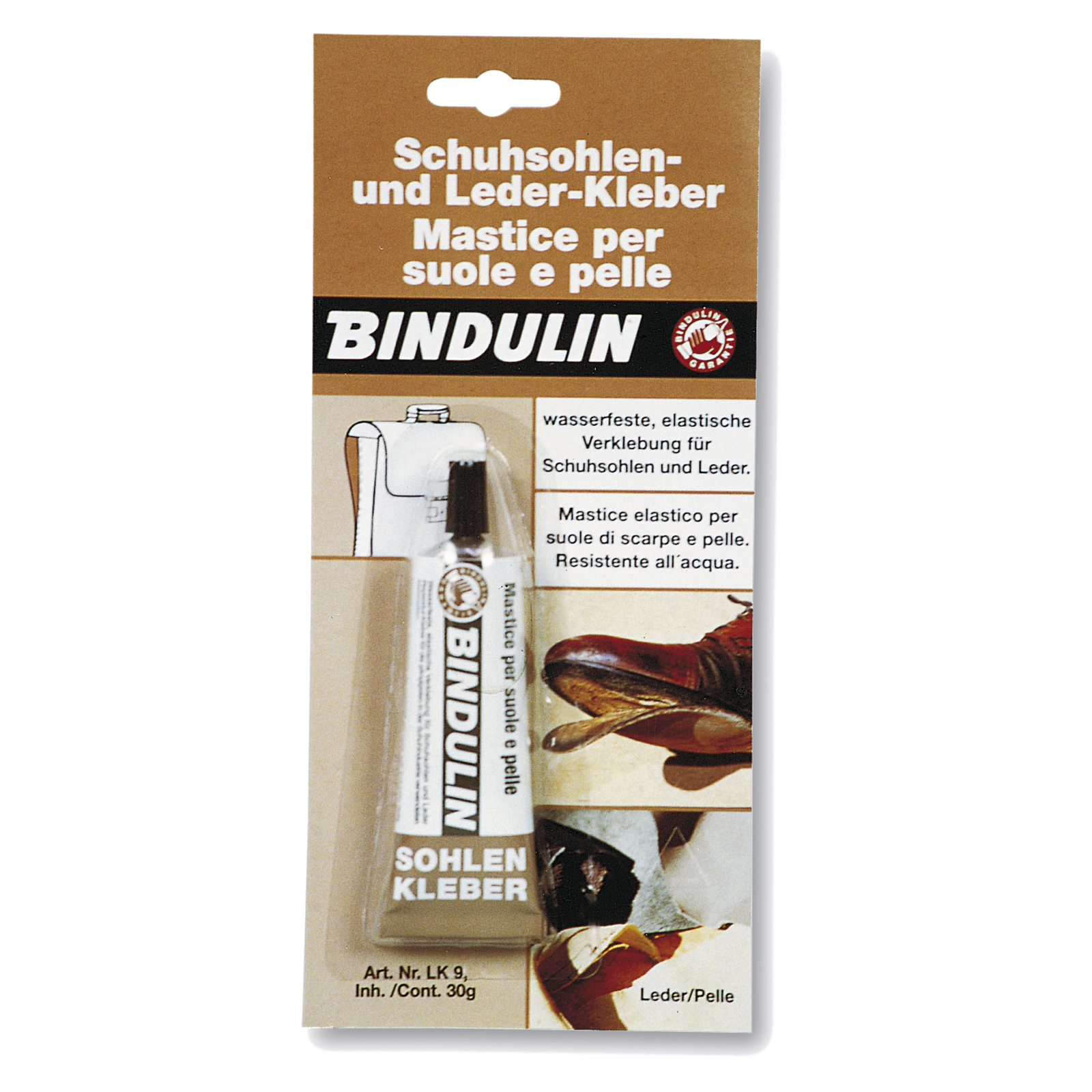 Bindulin LK9 - SCHUHSOHLEN Mastice per cuoio, suole e pelle - 30 g