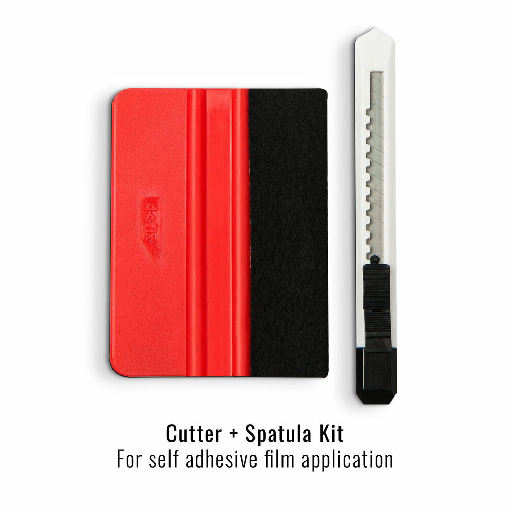 Dc Fix Kit Spatola + Taglierino per Applicazioni di Pellicole Adesive in Vinile