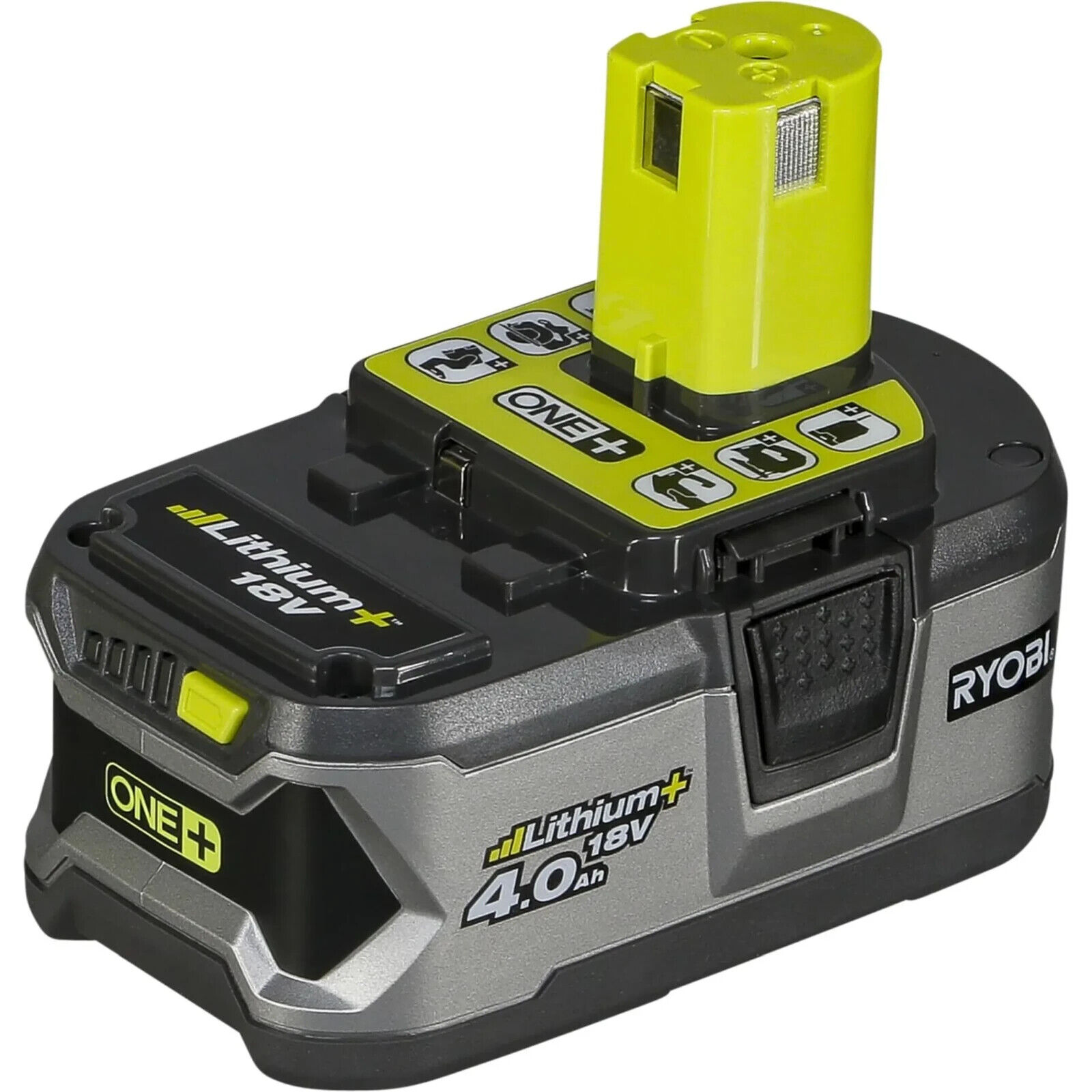 RYOBI Batteria RB18L40 ORIGINALE 18V 4.0 Ah ONE+ Indicatore di carica a 4 LED