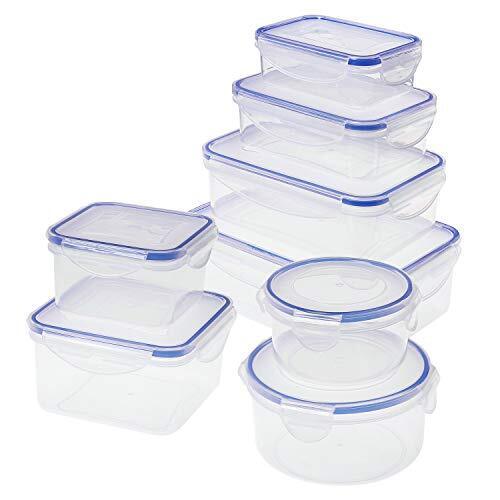SIKITUT Set di Contenitori per Alimenti,Contenitori Alimentari Ermetica 8 (X5w)