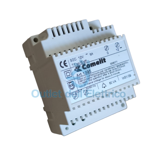 COMELIT 1395 TRASFORMATORE 12VAC 60VA INGRESSO 230VAC