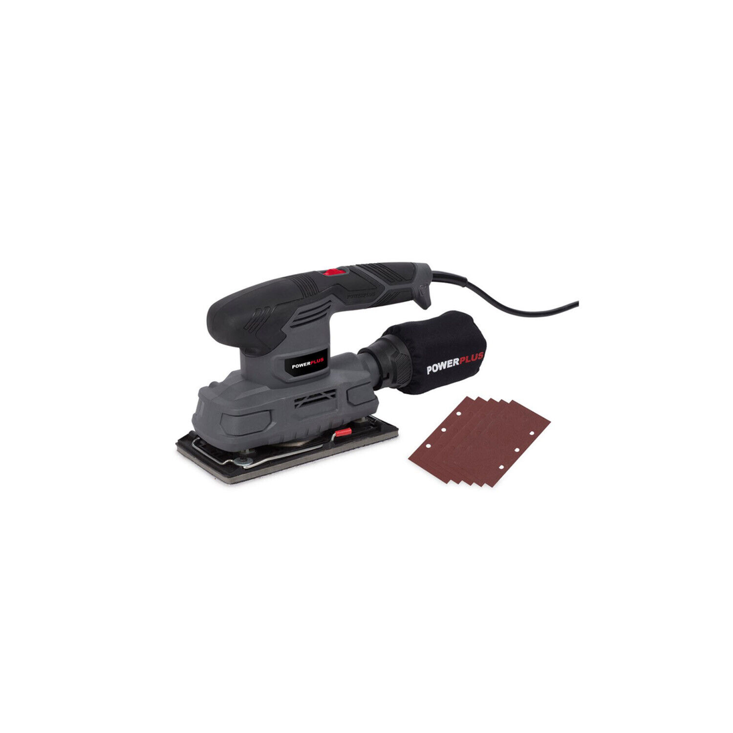 Levigatrice orbitale Power Plus Finishing Sander potenza motore 180W completa