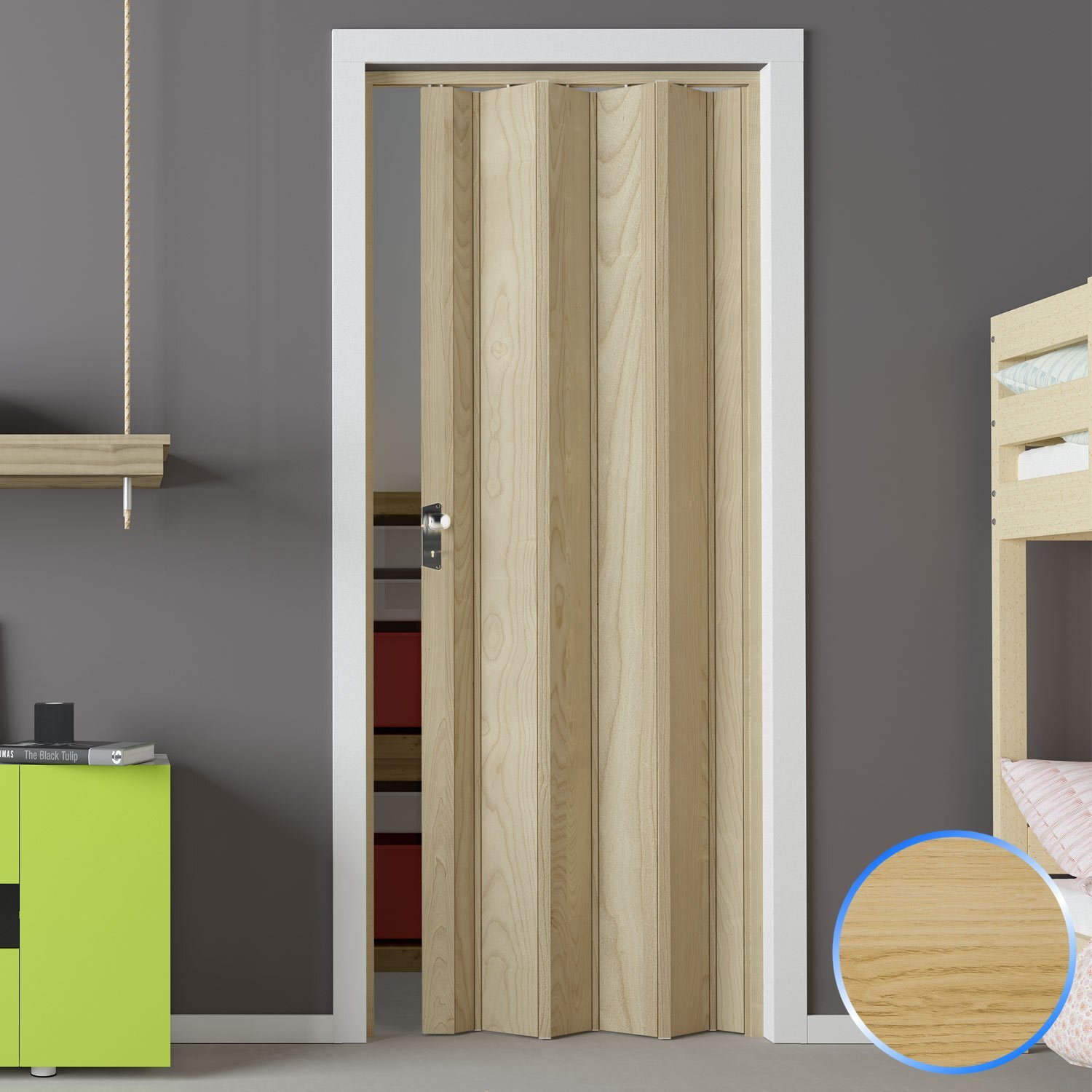 PORTA PORTE A SOFFIETTO PVC INTERNO MISURA REGOLABILE PORTA A SCOMPARSA