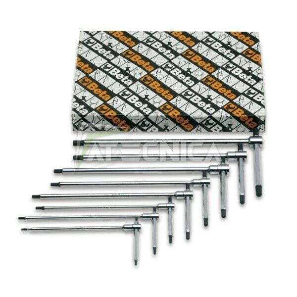 Set 8 chiavi a T esagonali maschio Beta 951/S8 da 2 a 6 mm a stelo scorrevole