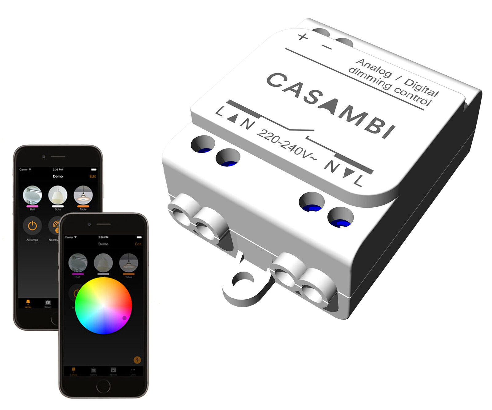 Casambi bluetooth controller CBU-ASD DALI 0-10V 1-10V dimmer LED SMART HOME ble
