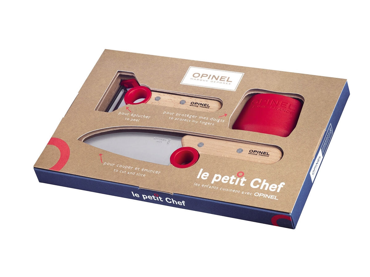 Set Bimbi Chef - Opinel SET "LE PETIT CHEF" ROUGE (001746)