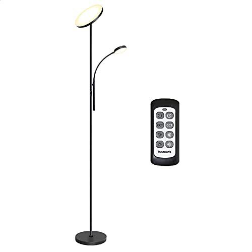 Tomons Lampada da Terra LED Dimmer, Lampada da Pavimento Torchiere a (D2K)