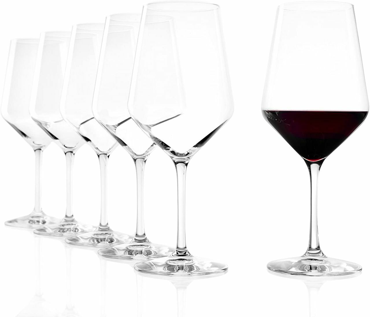 Set 6 calici in vetro da vino rosso Bordeaux 650 ml Revolution