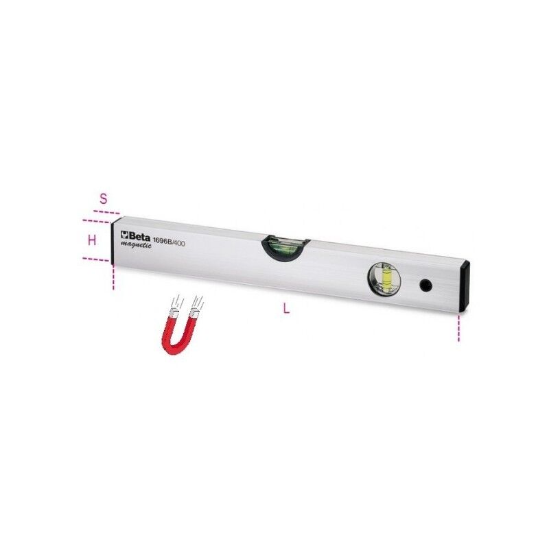 LIVELLA IN ALLUMINIO MAGNETICA BETA 1696B 400 mm