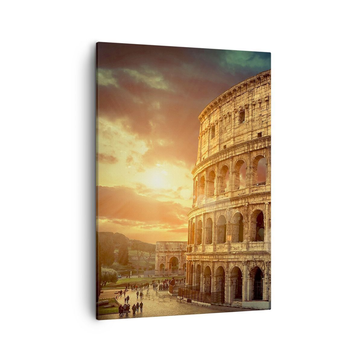 Quadro su Tela 50x70cm Coloseum Roma Architettura Italia Stampe Immagini Murale