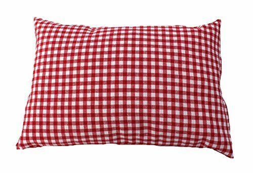 Zirbe cuscino rosso a quadretti riempito con Zirbe trucioli in 100% Alpen (b9W)