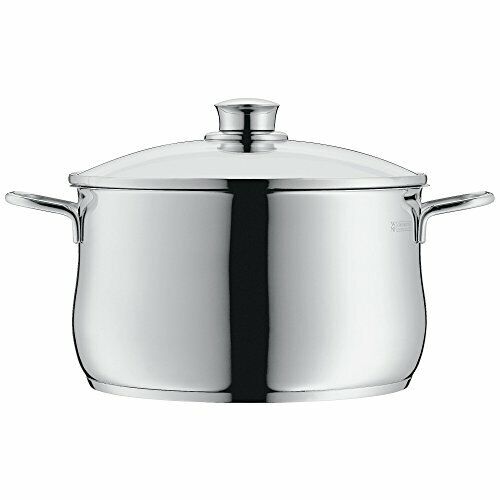 WMF Diadem Plus Casseruola alta con coperchio, in acciaio INOX 18/10, 24 (N3w)