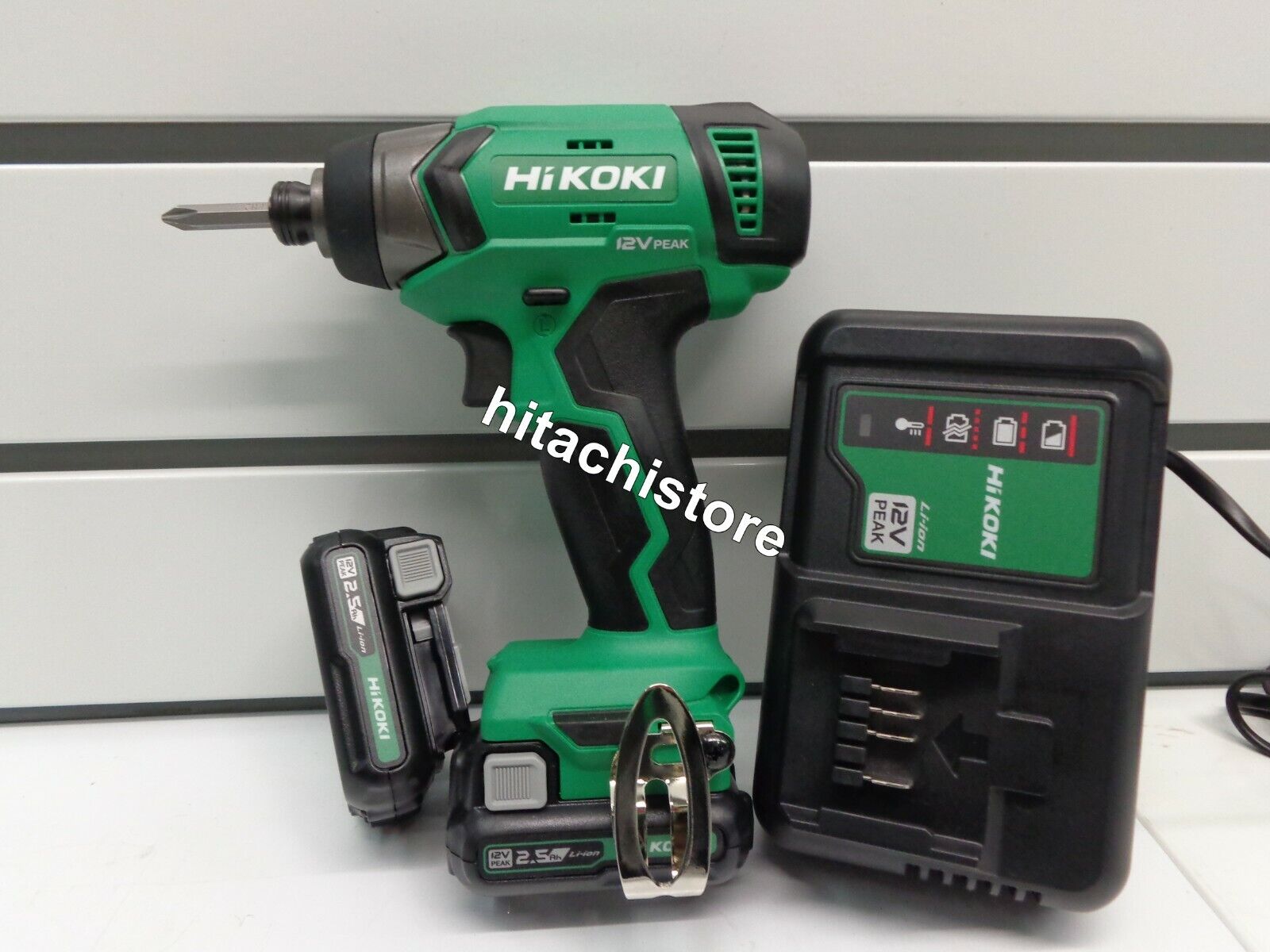 AVVITATORE AD IMPULSI WH12DA HIKOKI VALIGETTA  2 BATTERIE 2,5Ah  1/4"ESAG. 110Nm