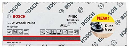 Bosch Professional 2608621251 Foglio Abrasivo M480 Best for Wood and (x4N)