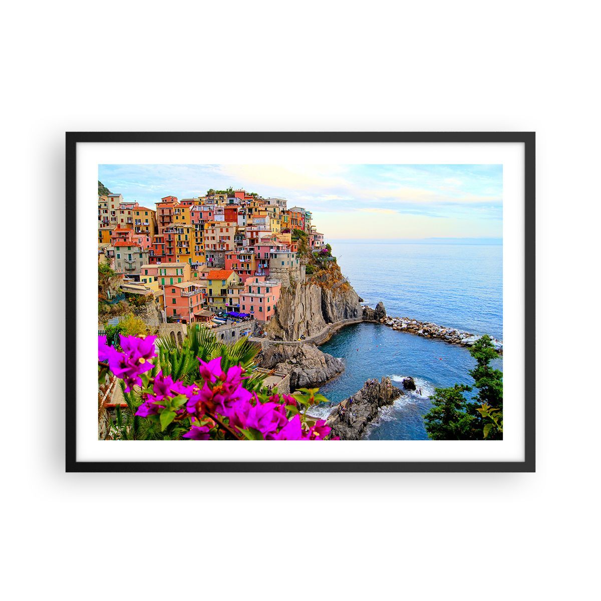 Poster 70x50cm Italia costa roccia paesaggio Stampe Immagini Quadri Moderni