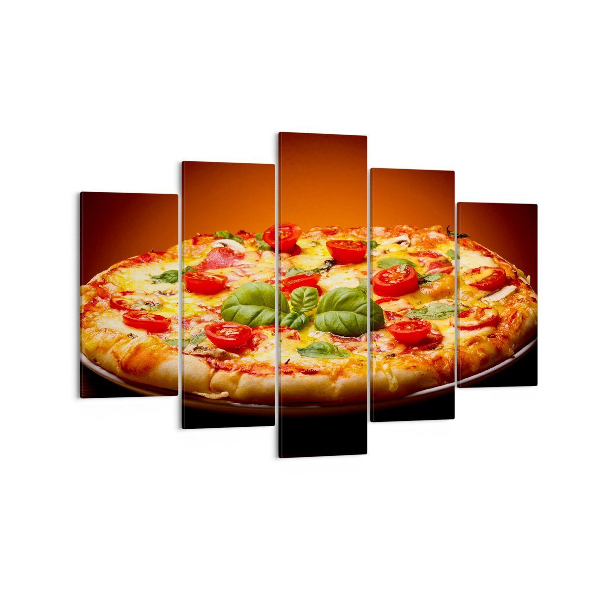 Quadro su Tela 150x100cm Italia pizza tradizione cibo Stampe Immagini Murale
