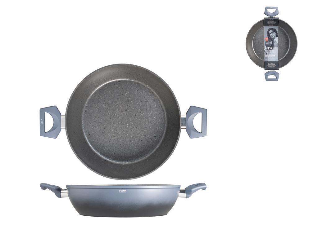 H&H Tegame Antiaderente Fusion Borghese Cm 28