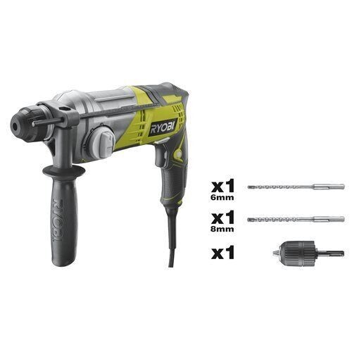 RYOBI TASSELLATORE ELETTRICO SDS 3+1 + VALIGETTA E ACCESSORI 680W RSDS680KA2