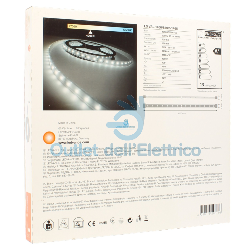 Ledvance LSVAL14008405P Ls val-1400/840/5/ip65 fs1 led strip 4000°k ip65 61w 5mt