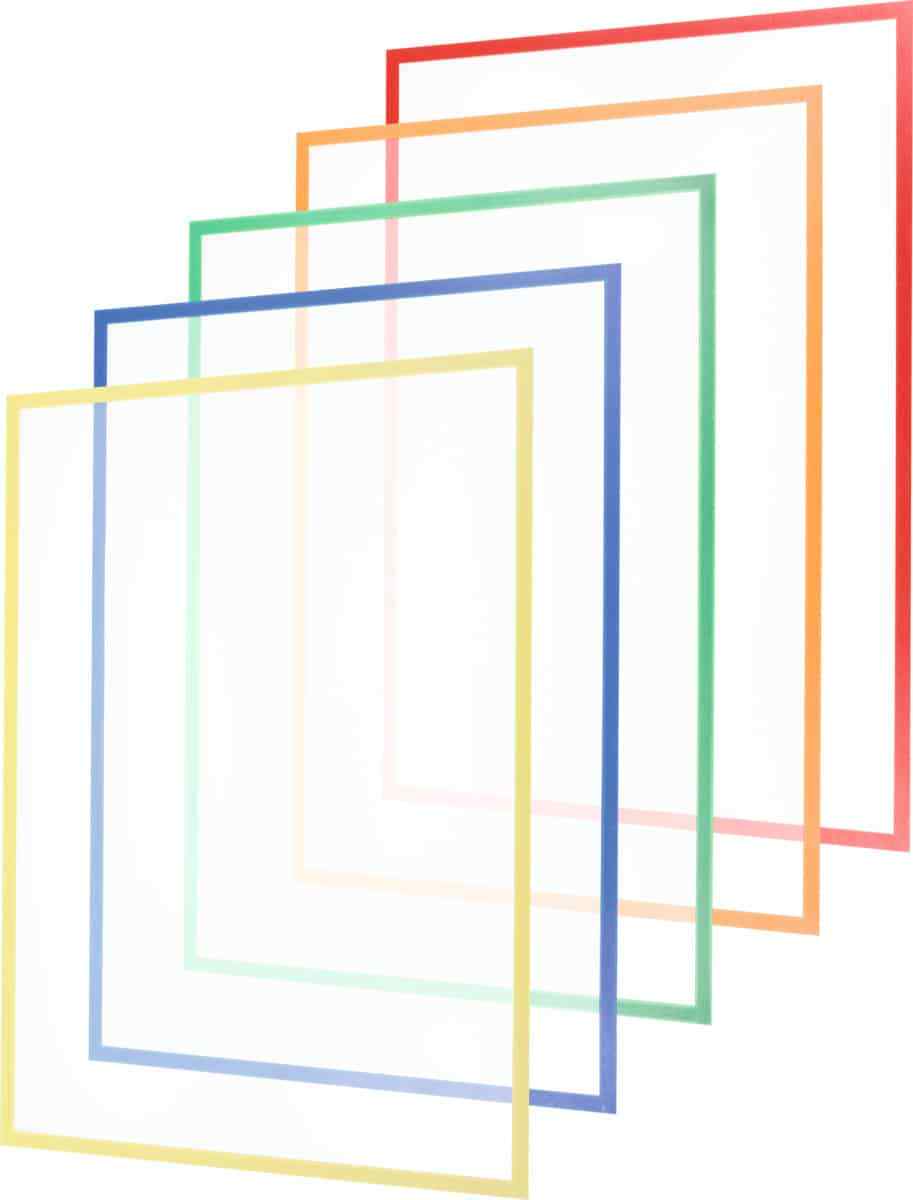 FRANKEN - Foglio trasparente magnetico A3 Set di 10 pezzi DIN A3