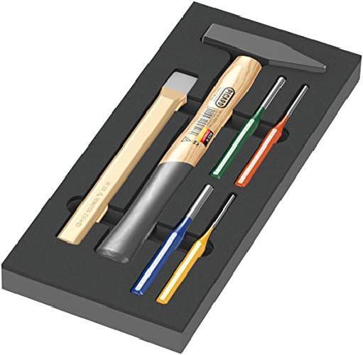 Wera 05150182001 9782 Termoformato in spugna martello Set 1, 6 pezzi, Multicolor