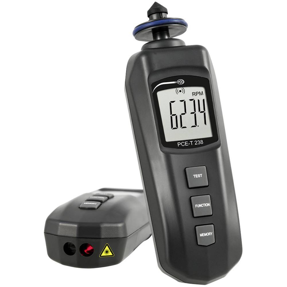 PCE Instruments PCE-T 238 Tachimetro 0.5 - 19999 giri/min 5 - 99999 giri/min