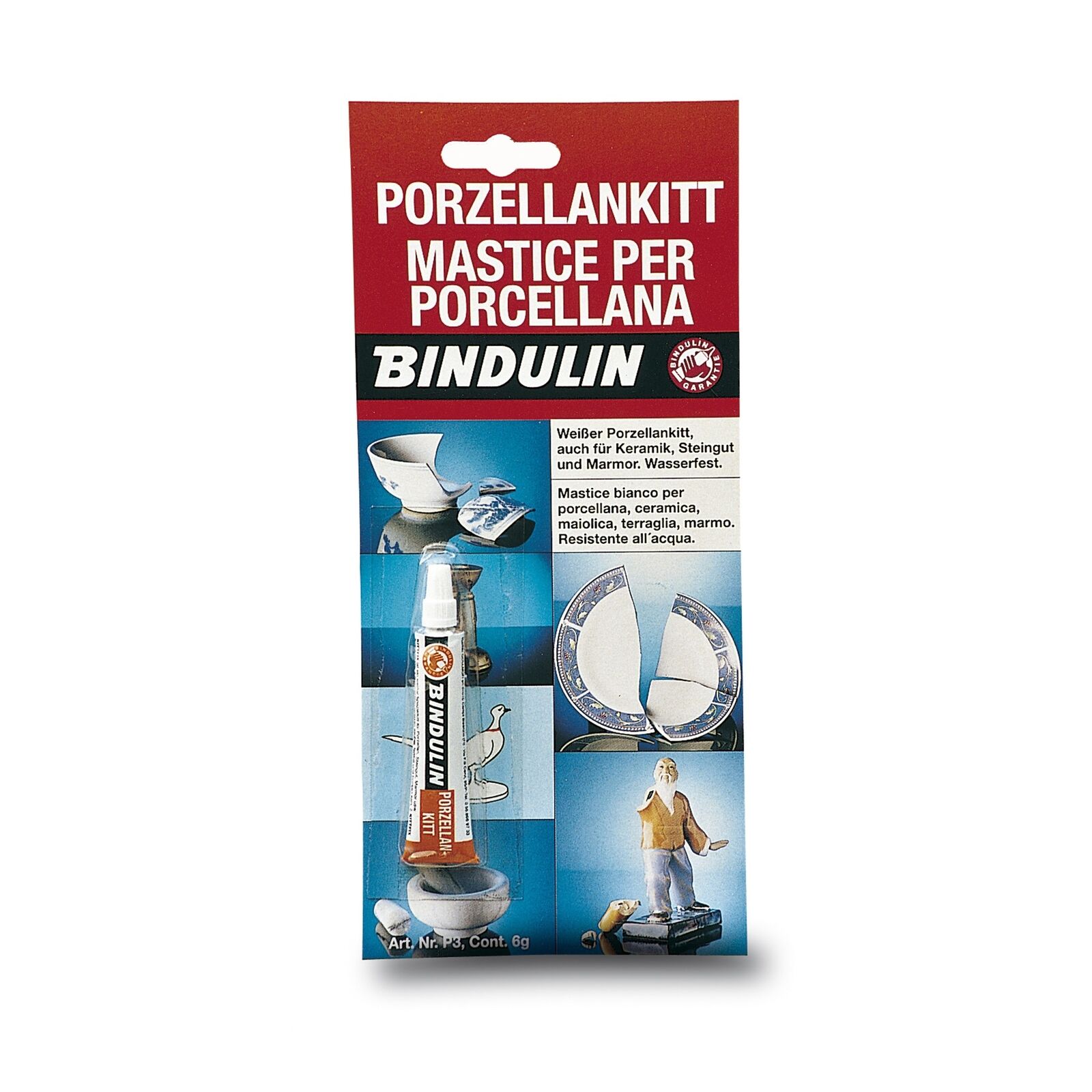 Tubetto Mastice Per Porcellana E Marmi - 6 Grammi Porzellankitt