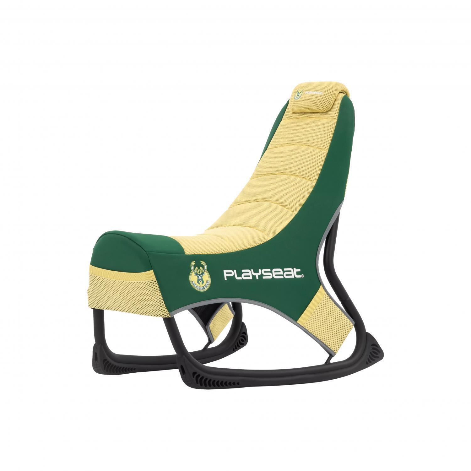 Playseat Sedia Gaming Champ NBA Milwaukee Bucks colore Giallo verde NBA.00278