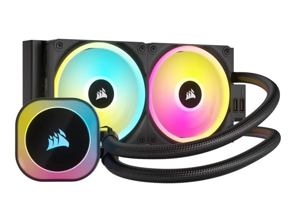 Corsair iCUE Link H100i RGB CPU Liquid Cooler Intel 1700/1200/2066 AMD AM4/AM5