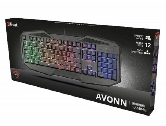 Trust: Tastiera Gaming  GXT - Avonn Led, Layout Ita - PC