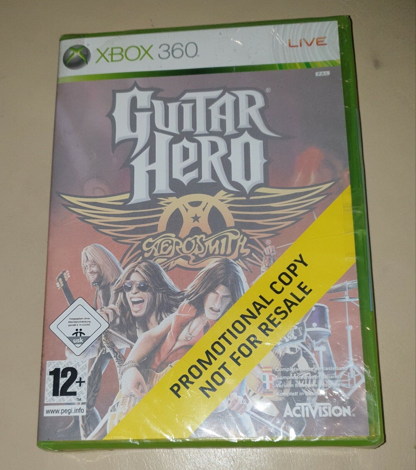 GUITAR HERO AEROSMITH XBOX 360 sigillato promotional copy