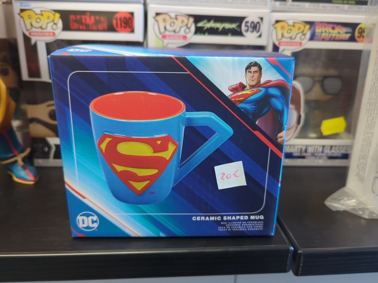 Superman Mug Shaped Boxed - Boccale Superman - Half Moon Bay