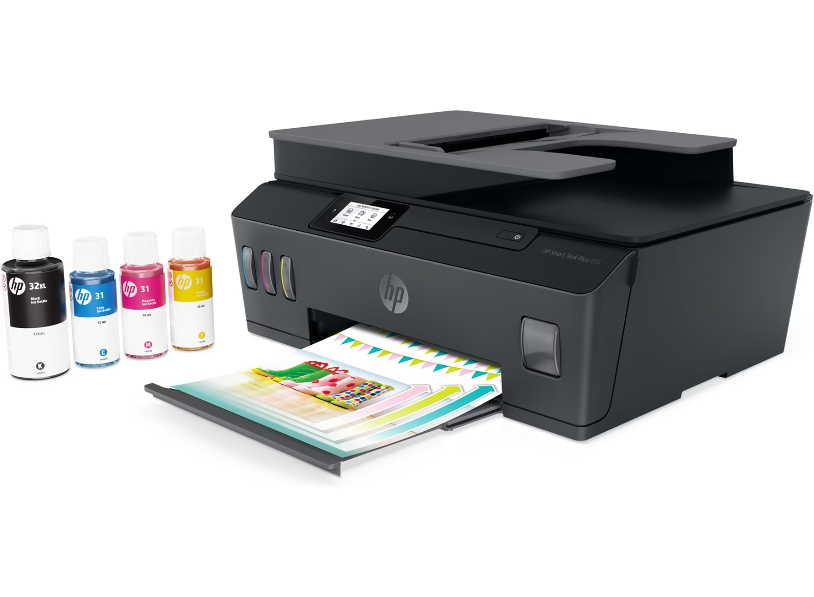 Stampante multifunzione wireless HP Smart Tank Plus 655 con Fax