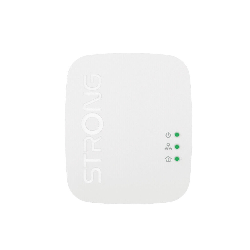 Strong Adattatore Rete PowerLine 1000 Mbit/s LAN Wi-Fi 2 Pz POWERLWF1000DUOMINI