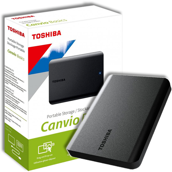 Toshiba 4TB Canvio Basics Hard Disk Esterno Portatile ,USB 3.0 2023 HDTB540EK3CA