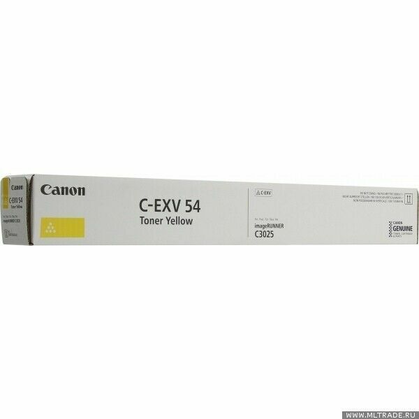 TONER CANON CEXV54 GIALLO ORIGINALE 1397C002 IMAGERUNNER C3025I CANON IR  C3025I