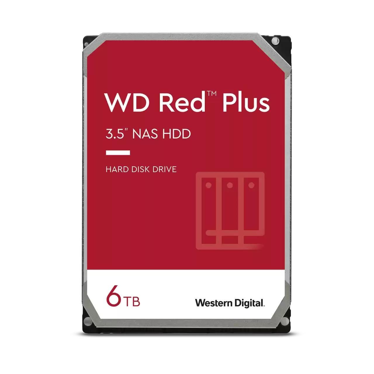 Western Digital Hard Disk Red Plus 6Tb 3.5 SATA 256MB Wd60efpx Hd Interno Hard D