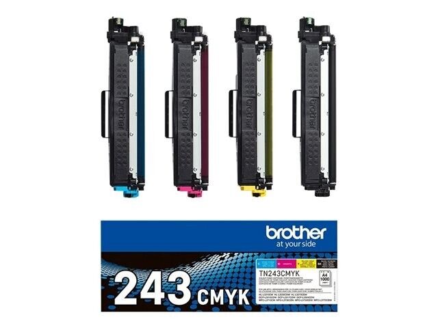 Brother TN-243CMYK Cartucce Toner Laser Multipack KIT Nero/Ciano/Magenta/Giallo