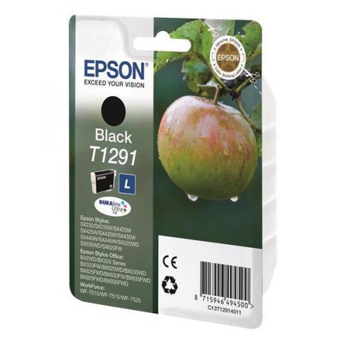 Cartuccia Epson T1291 mela inchiostro nero originale Cartuccia