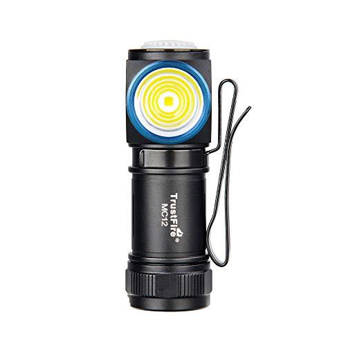 TrustFire MC12 - Mini torcia frontale a LED, 1000 lumen, con batteria (T7D)