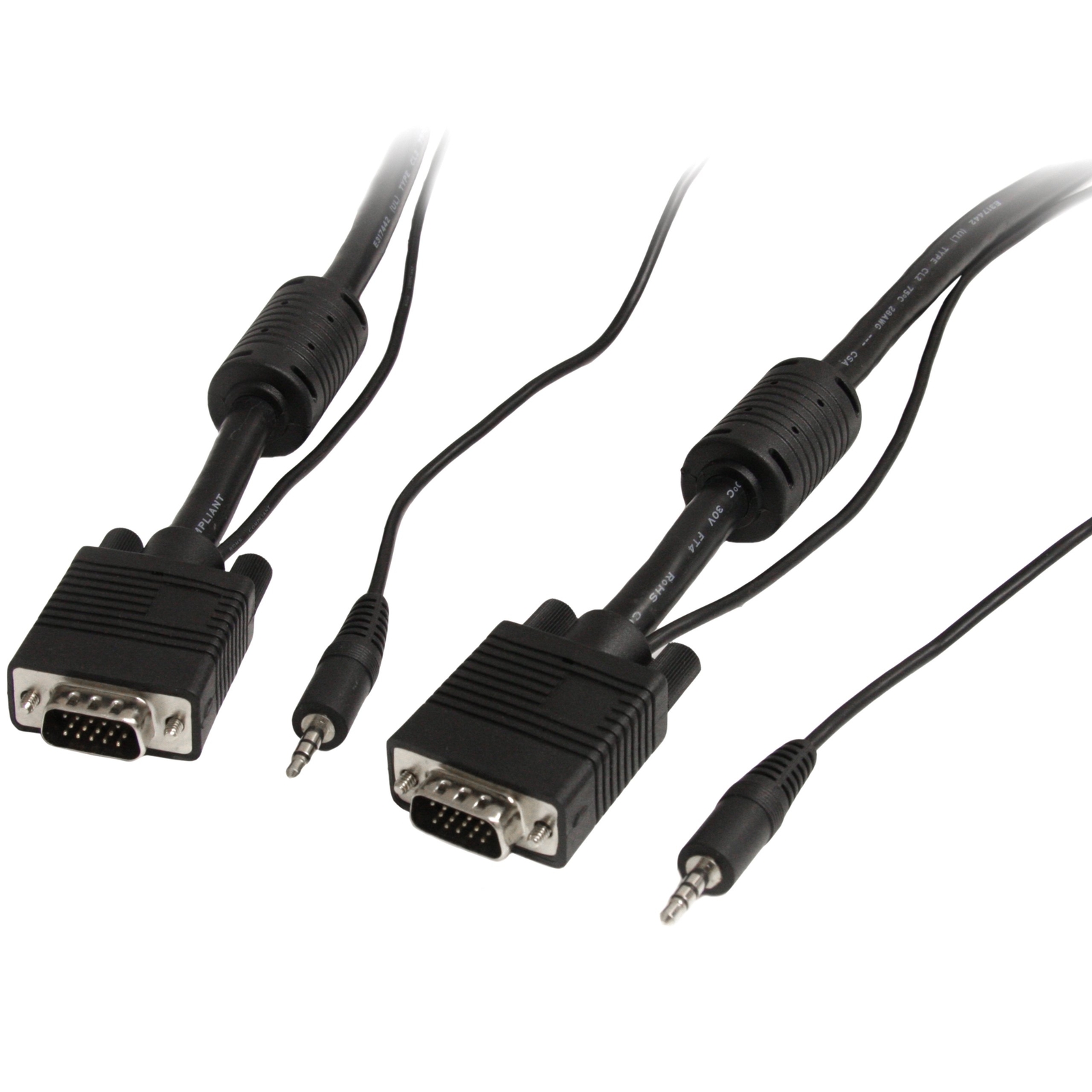 StarTech.com 5m Coax High Resolution Monitor VGA Video Cable with Audio HD15 M/M