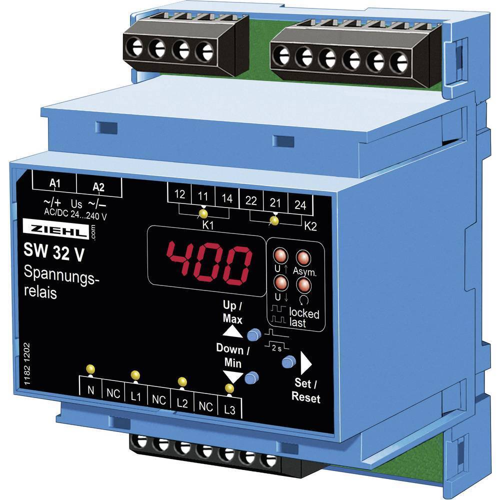 Ziehl SW32V Relè di monitoraggio della tensione Numero uscite relè: 2