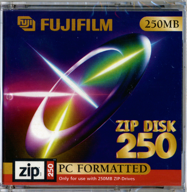 10 Zip 250 Mb Fujifilm Nuovi Sigillati