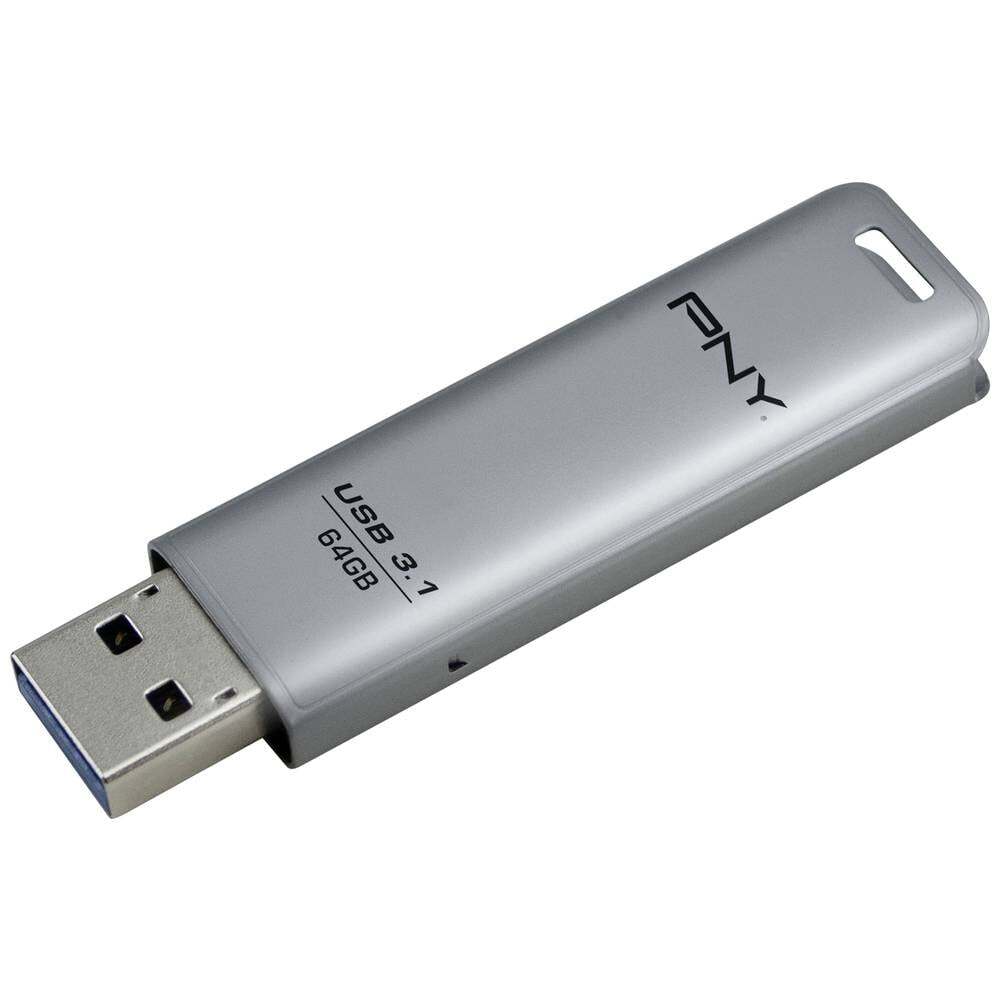 PNY Elite Steel Chiavetta USB 64 GB Argento FD64GESTEEL31G-EF USB 3.1