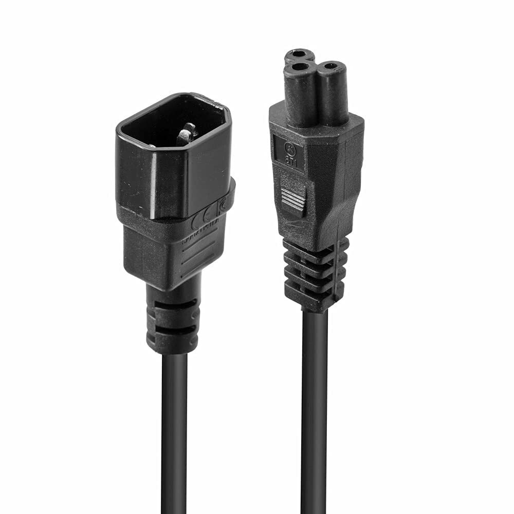 LINDY 1m IEC C14 to IEC C5 Cloverleaf Extension Cable