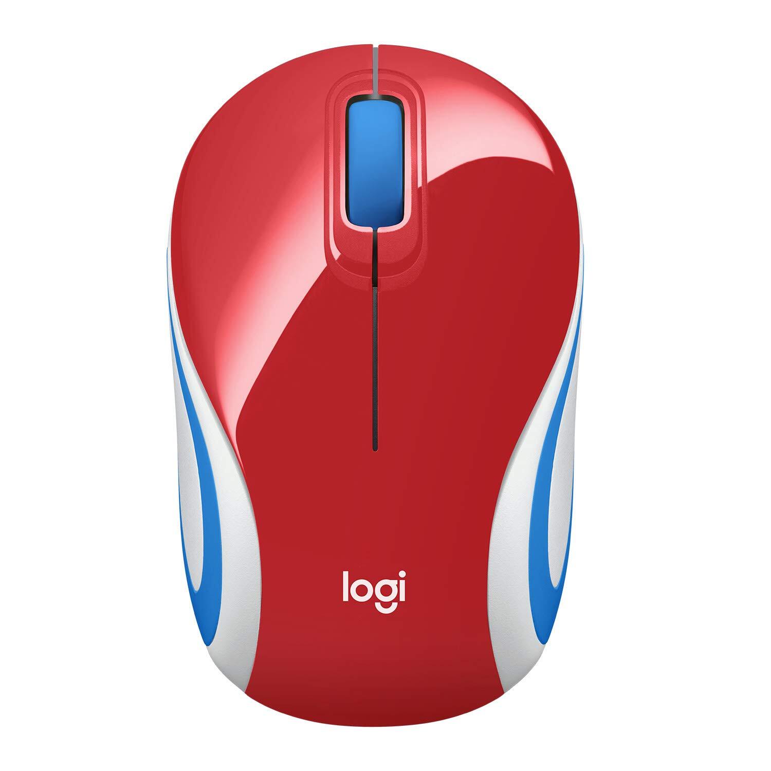 Logitech M187 Ultra Portable Wireless Mouse, 2.4 GHz with USB Receiver, 1000 DPI
